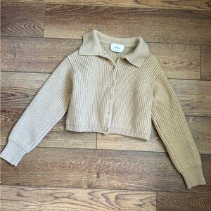 Aritzia Wilfred next door cropped cardigan size medium